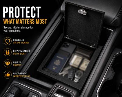 Black Horse Off Road - Center Console Safe-Black-2012-2014 Ford F-150|Black Horse Off Road - Image 5