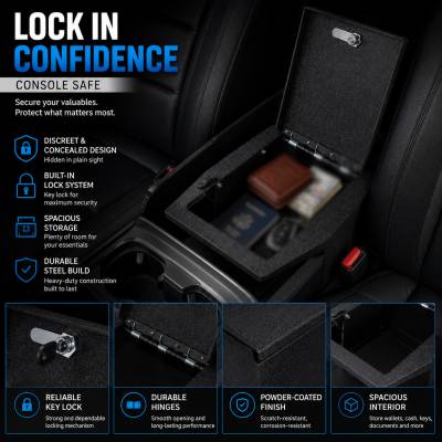 Black Horse Off Road - Center Console Safe-Black-2022-2026 Ford F-150|Black Horse Off Road - Image 2