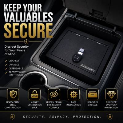 Black Horse Off Road - Center Console Safe-Black-Suburban/Tahoe/Yukon/Yukon XL|Black Horse Off Road - Image 4