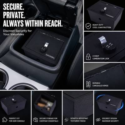Black Horse Off Road - Center Console Safe-Black-Suburban/Tahoe/Yukon/Yukon XL|Black Horse Off Road - Image 5