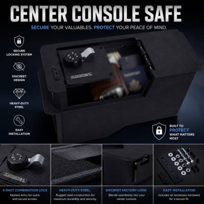 Black Horse Off Road - Center Console Safe-Black-2017-2022 Honda CR-V|Black Horse Off Road - Image 6
