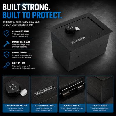 Black Horse Off Road - Center Console Safe-Black-2023-2024 Honda CR-V|Black Horse Off Road - Image 4