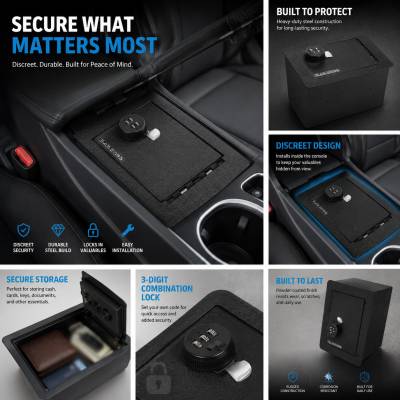Black Horse Off Road - Center Console Safe-Black-2023-2024 Honda CR-V|Black Horse Off Road - Image 6