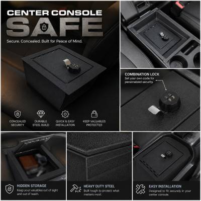 Black Horse Off Road - Center Console Safe-Black-Ridgeline/Passport/Pilot|Black Horse Off Road - Image 6