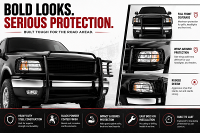 Black Horse Off Road - Grille Guard-Black-Expedition/F-150|Black Horse Off Road - Image 5