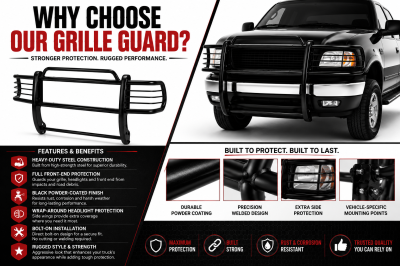 Black Horse Off Road - Grille Guard-Black-Expedition/F-150|Black Horse Off Road - Image 6