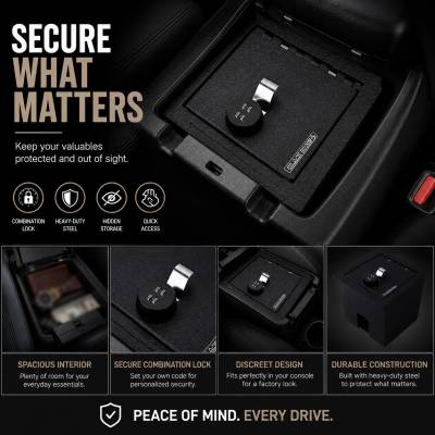Black Horse Off Road - Center Console Safe-Black-2016-2023 Toyota Tacoma|Black Horse Off Road - Image 2