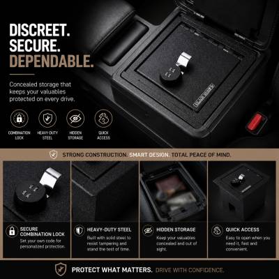 Black Horse Off Road - Center Console Safe-Black-2016-2023 Toyota Tacoma|Black Horse Off Road - Image 4