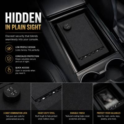 Black Horse Off Road - Center Console Safe-Black-2021-2023 Tesla X|Black Horse Off Road - Image 4