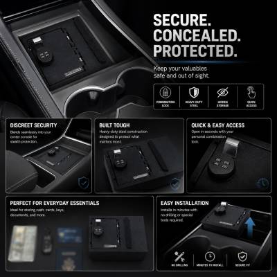 Center Console Safe-Black-Y/3|Black Horse Off Road