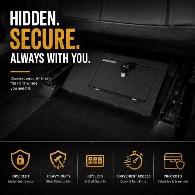 Black Horse Off Road - Rear Under Seat Console Safe-Black-2021-2024 Ford Bronco Sport|Black Horse Off Road - Image 3