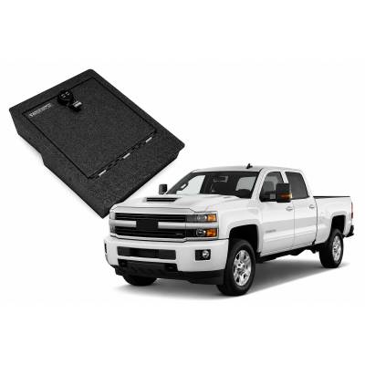 Black Horse Off Road - Under Seat Storage Console Safe-Black-2014-2019  Silverado 1500/2014-2019  Sierra 1500/2015-2020  Silverado 2500 HD/2015-2020  Silverado 3500 HD/2015-2020  Sierra 2500 HD/2015-2020  Sierra 3500 HD|Black Horse Off Road - Image 2
