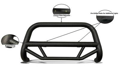 Black Horse Off Road - Max T Bull Bar-Textured Black-2023-2026 Chevrolet Colorado/GMC Canyon|Black Horse Off Road - Image 16