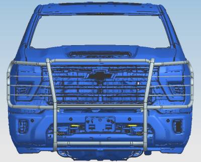 Black Horse Off Road - Grille Guard-Black-2020-2026 Chevrolet Silverado 2500 HD/3500HD|Black Horse Off Road - Image 10