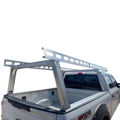 Black Horse Off Road - Base K2 Over Cab Rack-Silver-2004-2026 Silverado&Sierra 1500&Titan|2009-2026 Dodge Ram 1500|2011-2026 Ram 2500|2001-2026 F-150|2022-2026 F-150 Lightning|2007-2026 Tundra|Black Horse off Road - Image 7