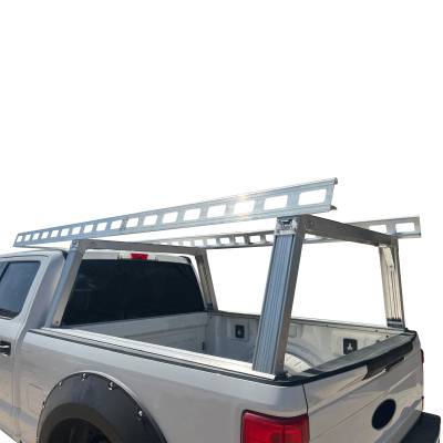 Black Horse Off Road - Base K2 Over Cab Rack-Silver-All 3/4-ton trucks with 6.4ft to 6.7ft bed length|Black Horse Off Road - Image 4