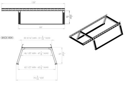 Black Horse Off Road - Base K2 Over Cab Rack-Silver-3/4-ton trucks with 8ft bed length|Black Horse off Road - Image 7