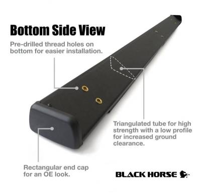 Black Horse Off Road - Summit Running Boards Black For 2017-2026 Ford F-250 Super Duty|2017-2026 Ford F-450 Super Duty|2017-2026 Ford F-550 Super Duty|2017-2026 Ford F-350 Super Duty|2015-2026 Ford F-150 | Black Horse Off Road - Image 5