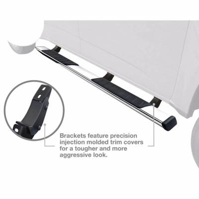 Black Horse Off Road - Summit Running Boards Stainless Steel For 2015-2026 Ford F-150|2017-2026 Ford F-250 Super Duty|2017-2026 Ford F-350 Super Duty|2017-2026 Ford F-450 Super Duty|2017-2026 Ford F-550 Super Duty | Black Horse Off Road - Image 2
