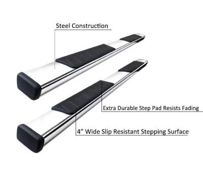 Black Horse Off Road - Summit Running Boards Stainless Steel For 2015-2026 Ford F-150|2017-2026 Ford F-250 Super Duty|2017-2026 Ford F-350 Super Duty|2017-2026 Ford F-450 Super Duty|2017-2026 Ford F-550 Super Duty | Black Horse Off Road - Image 3