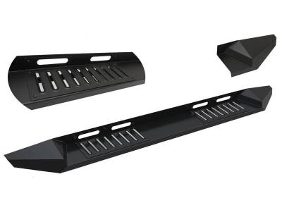 Black Horse Off Road - Armour Heavy Duty Steel Running Boards Black For 2007-2021 Toyota Tundra | Black Horse Off Road - Image 5