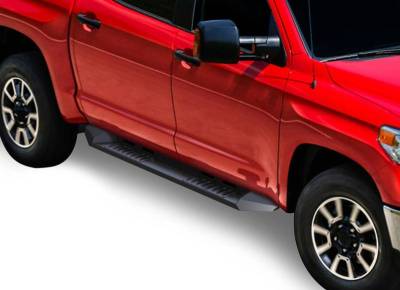 Black Horse Off Road - Armour Heavy Duty Steel Running Boards Black For 2007-2021 Toyota Tundra | Black Horse Off Road - Image 4