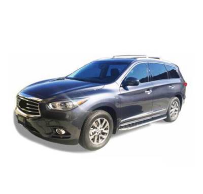 Black Horse Off Road - Premium Running Boards Black For 2013-2021 Nissan Pathfinder|2013-2021 Infiniti QX60 | Black Horse Off Road - Image 2
