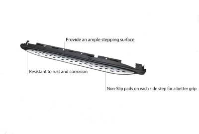 Black Horse Off Road - OEM Replica Running Boards-Black-2015-2026 Mercedes-Benz GLE Coupe Series|Black Horse Off Road - Image 4