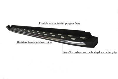Black Horse Off Road - OEM Replica Running Boards Silver For 2019-2026 Toyota Rav4|2021-2026 Toyota Venza | Black Horse Off Road - Image 10