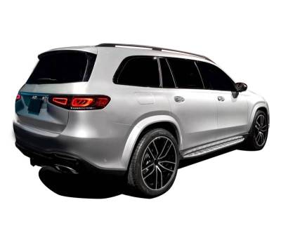 Black Horse Off Road - OEM Replica Running Boards Silver For 2020-2026 Mercedes-Benz GLS450|2020-2026 Mercedes-Benz GLS580|2020-2026 Mercedes-Benz GLS63 AMG | Black Horse Off Road - Image 4