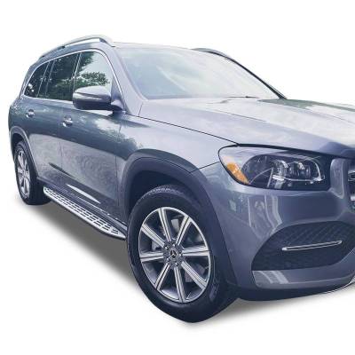 Black Horse Off Road - OEM Replica Running Boards Silver For 2020-2026 Mercedes-Benz GLS450|2020-2026 Mercedes-Benz GLS580|2020-2026 Mercedes-Benz GLS63 AMG | Black Horse Off Road - Image 8