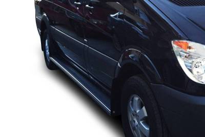 Black Horse Off Road - COMMERCIAL Running Boards-Black-Chevrolet Express 1500/2500/3500, Ford E-Series (E-150/E-250/E-350) Econoline/Club Wagon/Super Duty, Ford E-450 Super Duty, GMC Savana 1500/2500/3500|Black Horse Off Road - Image 4