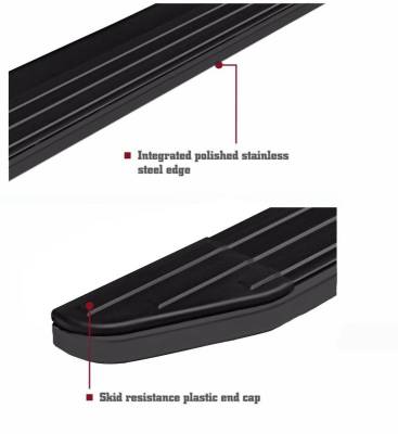 Black Horse Off Road - Peerless Running Boards Black For 2017-2026 Ford F-550 Super Duty|2017-2026 Ford F-450 Super Duty|2017-2026 Ford F-350 Super Duty|2017-2026 Ford F-250 Super Duty|2015-2026 Ford F-150 | Black Horse Off Road - Image 10