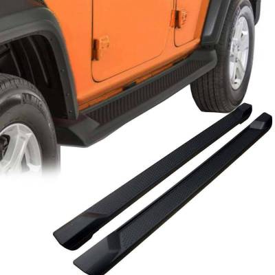 Black Horse Off Road - OEM Replica Running Boards Black For 2018-2026 Jeep Wrangler | Black Horse Off Road - Image 2