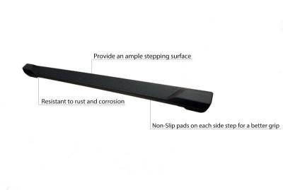 Black Horse Off Road - OEM Replica Running Boards Black For 2018-2026 Jeep Wrangler | Black Horse Off Road - Image 11