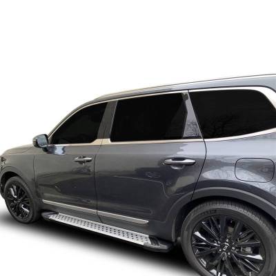 Black Horse Off Road - Vortex Running Boards Silver For 2020-2025 Kia Telluride|2020-2025 Hyundai Palisade | Black Horse Off Road - Image 9