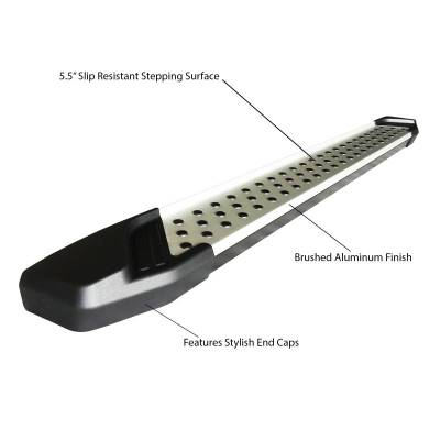 Black Horse Off Road - Vortex Running Boards Silver For 2007-2026 Mazda CX-9 | Black Horse Off Road - Image 10