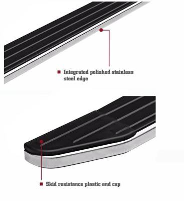 Black Horse Off Road - Premium Running Boards Black For 2015-2026 Ford F-150|2017-2026 Ford F-250 Super Duty|2017-2026 Ford F-350 Super Duty|2017-2026 Ford F-450 Super Duty|2017-2026 Ford F-550 Super Duty | Black Horse Off Road - Image 5