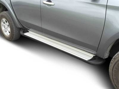 Black Horse Off Road - Transporter Running Boards Silver For 2015-2026 Ford F-150|2017-2026 Ford F-250 Super Duty|2017-2026 Ford F-350 Super Duty|2017-2026 Ford F-450 Super Duty|2017-2026 Ford F-550 Super Duty | Black Horse Off Road - Image 6