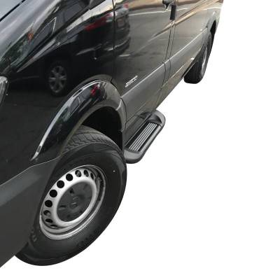 Black Horse Off Road - Transporter Running Boards Black For 1999-2026 Ford F-250 Super Duty|1999-2026 Ford F-350 Super Duty|1999-2026 Ford F-450 Super Duty|1999-2026 Ford F-550 Super Duty | Black Horse Off Road - Image 2