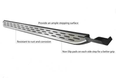 Black Horse Off Road - OEM Replica Running Boards Silver For 2020-2026 Ford Explorer | Black Horse Off Road - Image 6