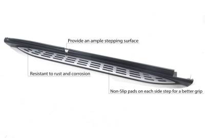 Black Horse Off Road - OEM Replica Running Boards Silver For 2021-2026 Mercedes-Benz GL450|2021-2026 Mercedes-Benz GLE53 AMG|2021-2026 Mercedes-Benz GLE63 AMG S | Black Horse Off Road - Image 1