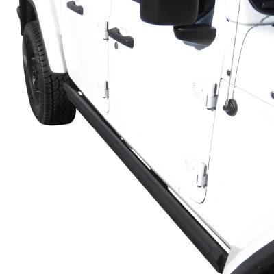 Black Horse Off Road - Elite Retractable Power Board Black For 2020-2026 Jeep Wrangler | Black Horse Off Road - Image 5
