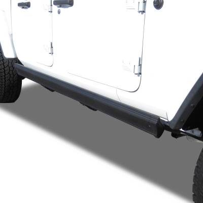 Black Horse Off Road - Elite Retractable Power Board Black For 2020-2026 Jeep Wrangler | Black Horse Off Road - Image 4