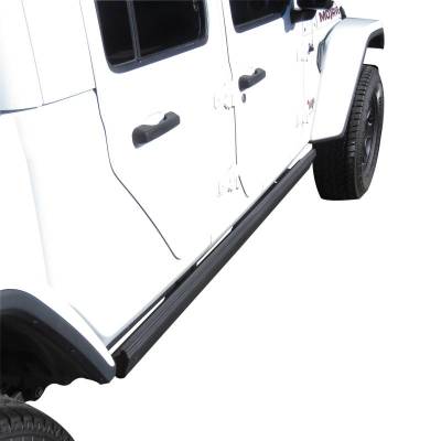 Black Horse Off Road - Elite Retractable Power Board Black For 2020-2026 Jeep Wrangler | Black Horse Off Road - Image 7