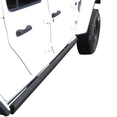 Black Horse Off Road - Elite Retractable Power Board Black For 2020-2026 Jeep Wrangler | Black Horse Off Road - Image 8