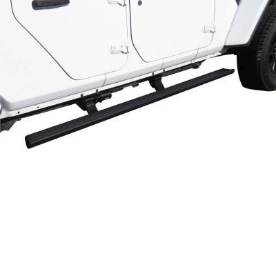 Black Horse Off Road - Elite Retractable Power Board Black For 2020-2026 Jeep Wrangler | Black Horse Off Road - Image 14