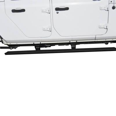 Black Horse Off Road - Elite Retractable Power Board Black For 2020-2026 Jeep Wrangler | Black Horse Off Road - Image 15