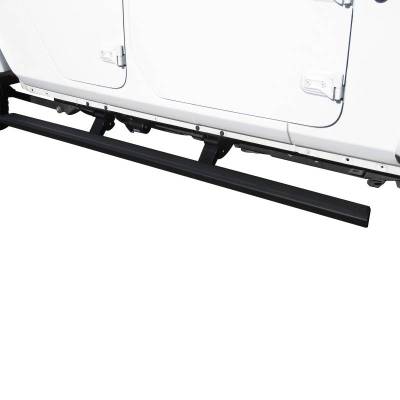 Black Horse Off Road - Elite Retractable Power Board Black For 2020-2026 Jeep Wrangler | Black Horse Off Road - Image 12