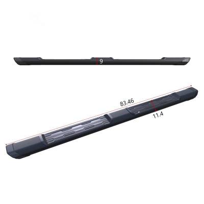 Black Horse Off Road - Peak Running Boards Matte Black For 2021-2026 Jeep Grand Cherokee L|2022-2026 Jeep Grand Cherokee | Black Horse Off Road - Image 6